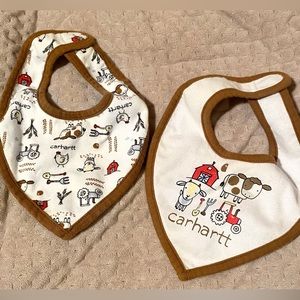 2 Carhartt Baby Bibs Never Used Boy or Girl